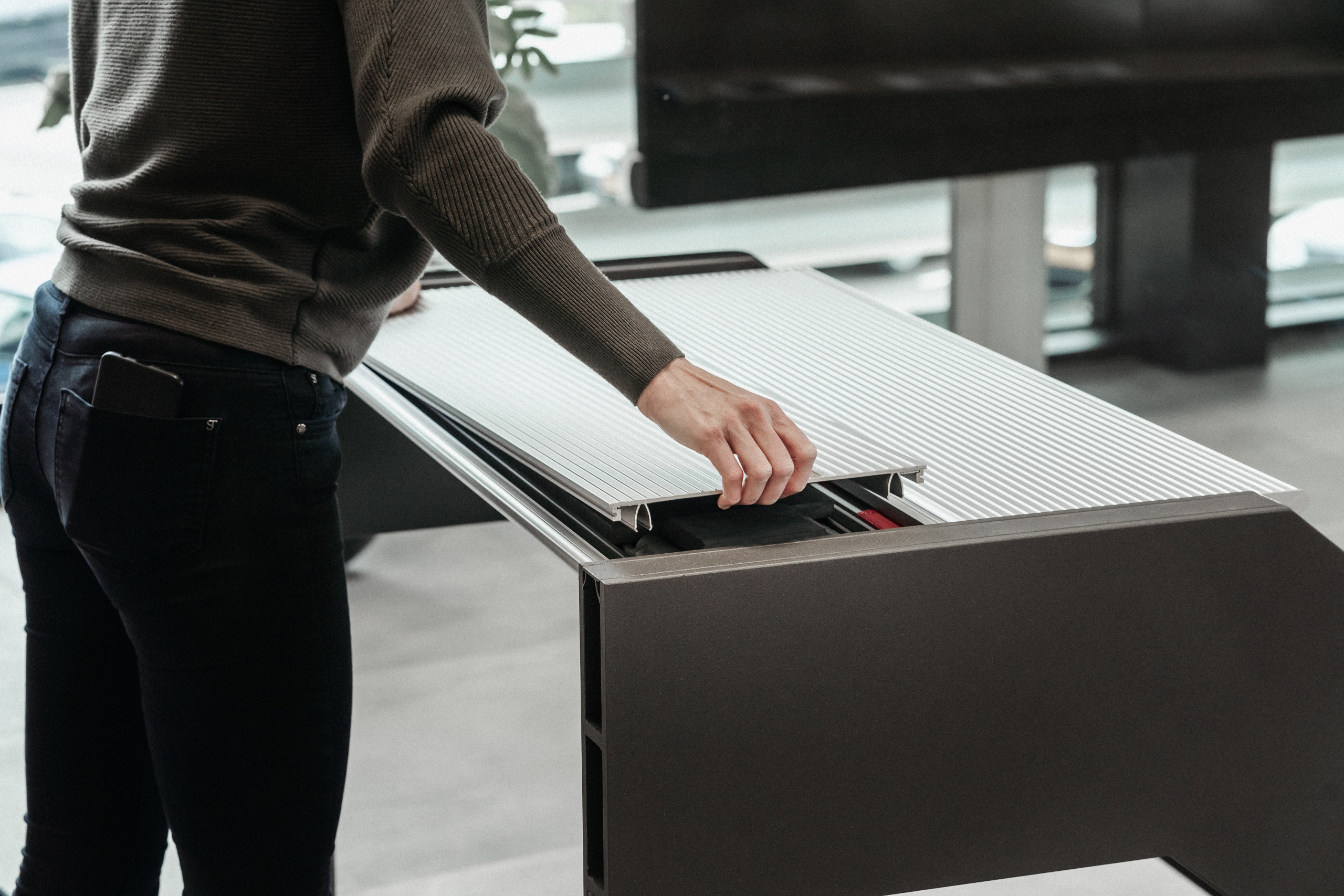 Sound-absorbing steps